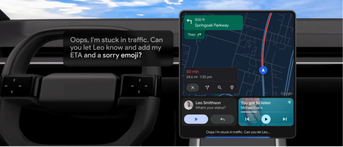 Gemini начинает глобальный запуск в Android Auto