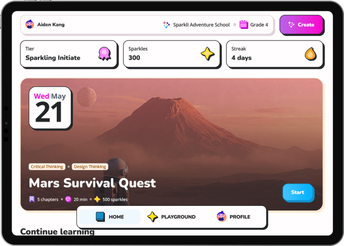 Sparkli: ИИ-приложение для обучения детей