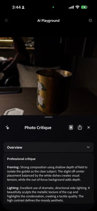 Adobe Project Indigo научился критиковать фото с помощью ИИ