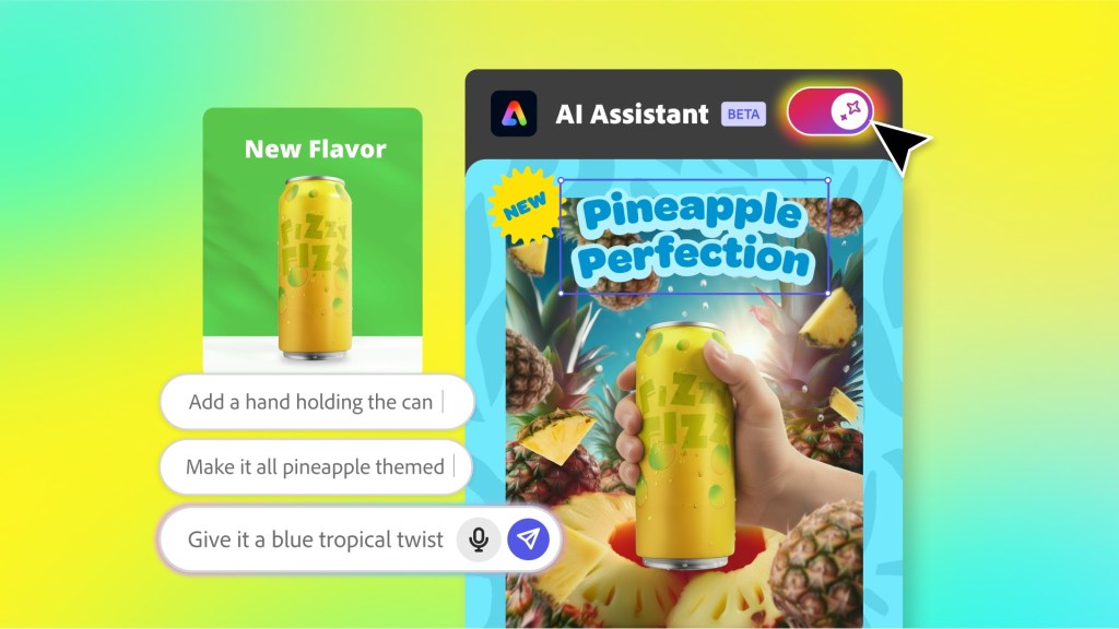 Adobe представляет ИИ-ассистентов для Express и Photoshop